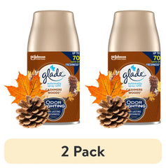 Glade Automatic Spray Refill, Air Freshener, Cashmere Woods®, 2 Refills, 2 x 6.2 oz