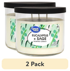 Great Value Eucalyptus & Sage Candle, 14 oz