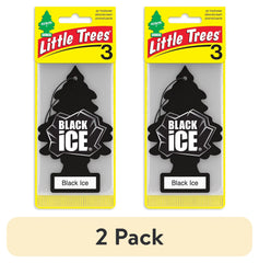 Little Trees Air Freshener Black Ice Fragrance 3-Pack