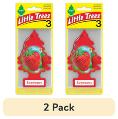 Little Trees Air Freshener Strawberry Fragrance 3-Pack