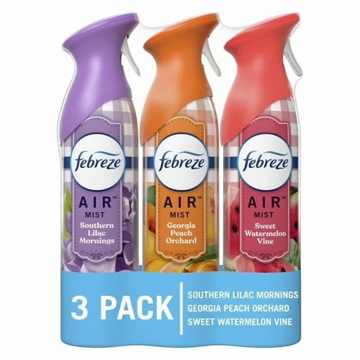 (2pack) Febreze Air Freshener Spray, Odor-Fighting Room Spray, Spring Mix, 8.8oz, 3 Count