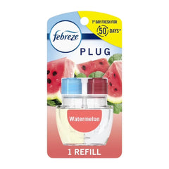 ( 3 Pack ) Febreze Plug In Air Freshener, Odor-Fighting Scented Oil Refill, Watermelon, 1 Refill