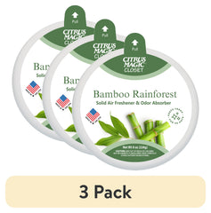Citrus Magic For Closets Odor Absorbing Solid Air Freshener, Bamboo Rainforest, 8 oz