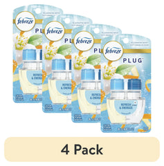 Febreze Plug In Air Freshener, Odor-Fighting Scented Oil Refill, Refresh & Energize, 1 Refill