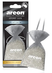 AREON Pearls I Car & Home Air Freshener I Quality Perfume I PLATINUM (Pack of 3)