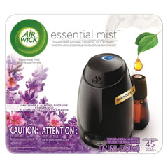 Air Wick Essential Mist Fragrance Oil Diffuser Kit (Gadget + 1 Refill), Lavender & Almond Blossom, Air Freshener