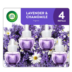 Air Wick Plug-in Scented Oil Refills, Honeysuckle and Raspberry, 4 Count