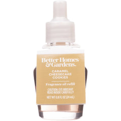 (2 pack) Better Homes & Gardens Aroma Accents Oil Refill 24 mL, Caramel Cheesecake Cookies