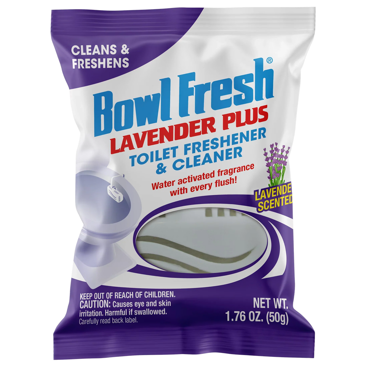 Bowl Fresh Lavender Plus Toilet Freshener and Cleaner, 1.76 oz
