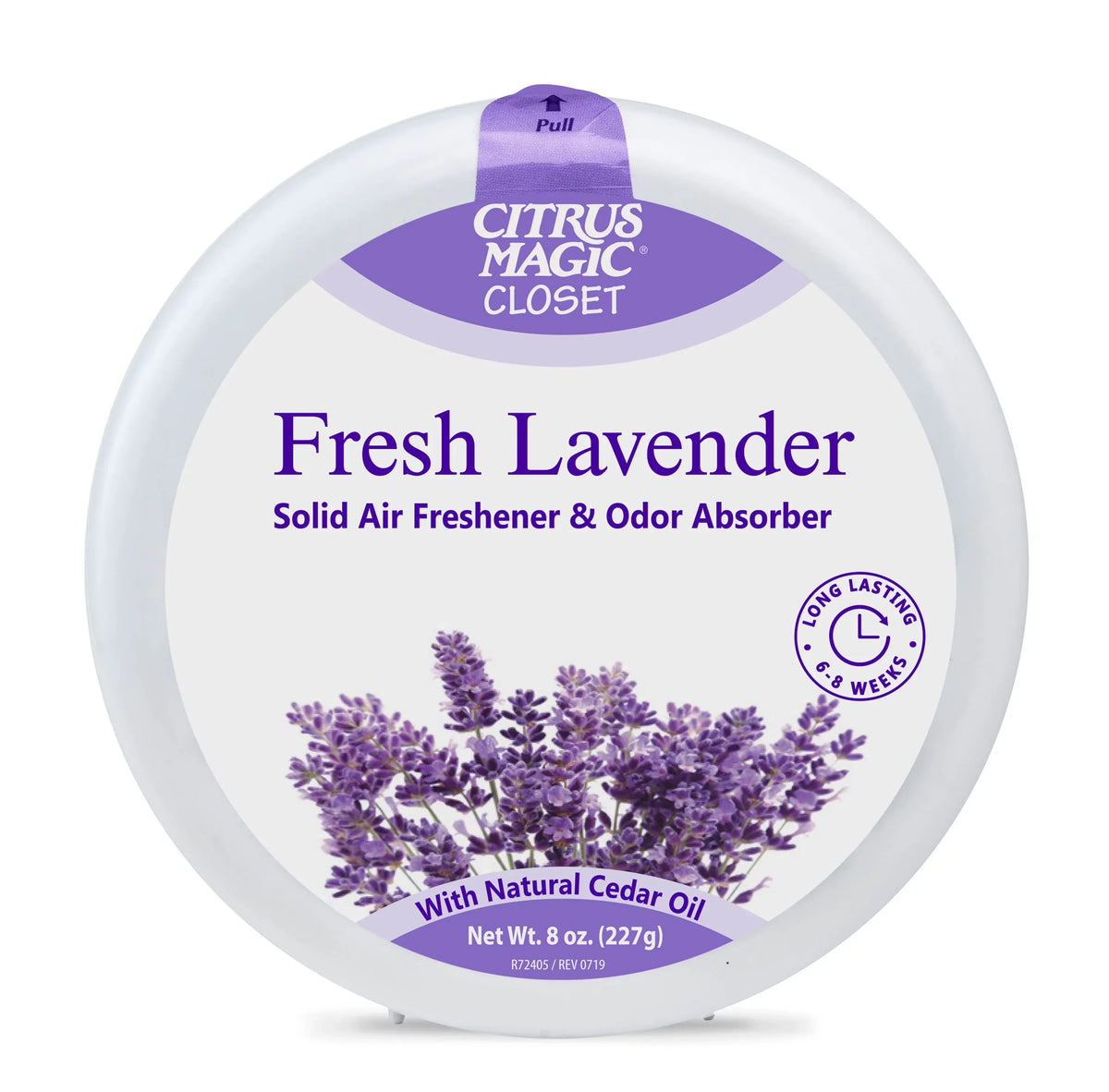 Citrus Magic For Closets Odor Absorbing Solid Air Freshener, Fresh Lavender, 8 oz