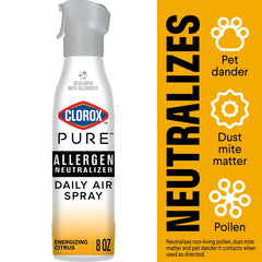 Clorox PURE Allergen Neutralizer Daily Air Spray, Clean Breeze, 8 Ounces