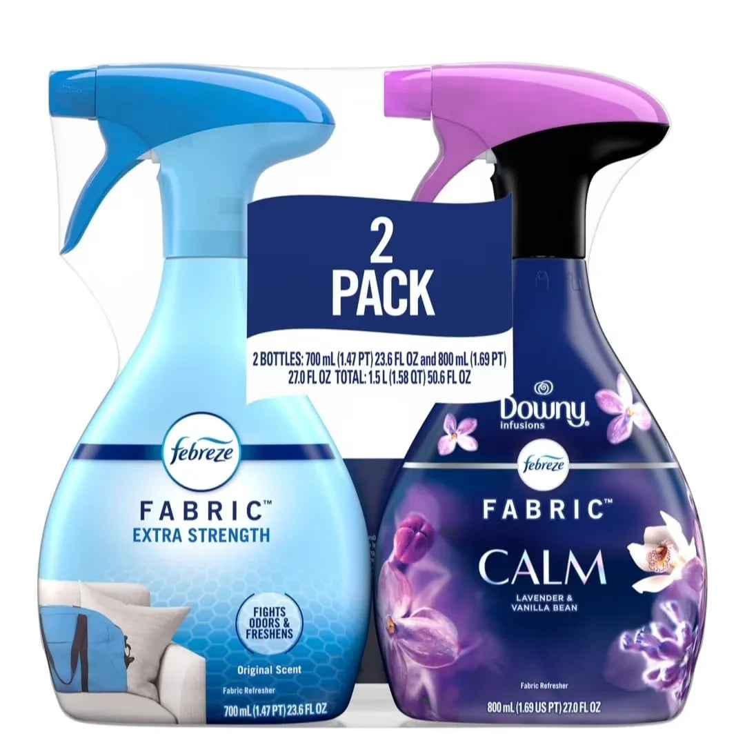 Extra Strength Fabric Spray, Original Scent and Calm, 50.6 fl. oz., Pack of 2