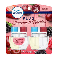 Febreze Plug In Air Freshener, Odor-Fighting Oil Refill, Sweet Watermelon Vine, 2 Refills