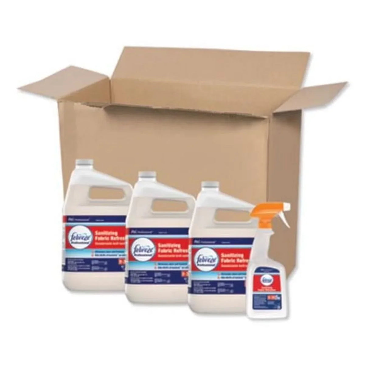 Febreze  1 gal, Ready to Use Professional Sanitizing Fabric Refresher, Light Scent