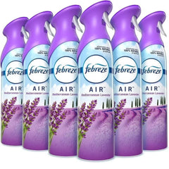 Febreze AIR, Mediterranean Lavender, 8.8 oz Aerosol Spray, 6/Carton, Each