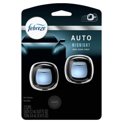 Febreze Auto Odor-Eliminating Car Freshener Vent Clip Lush, .07 oz, 2 Pack