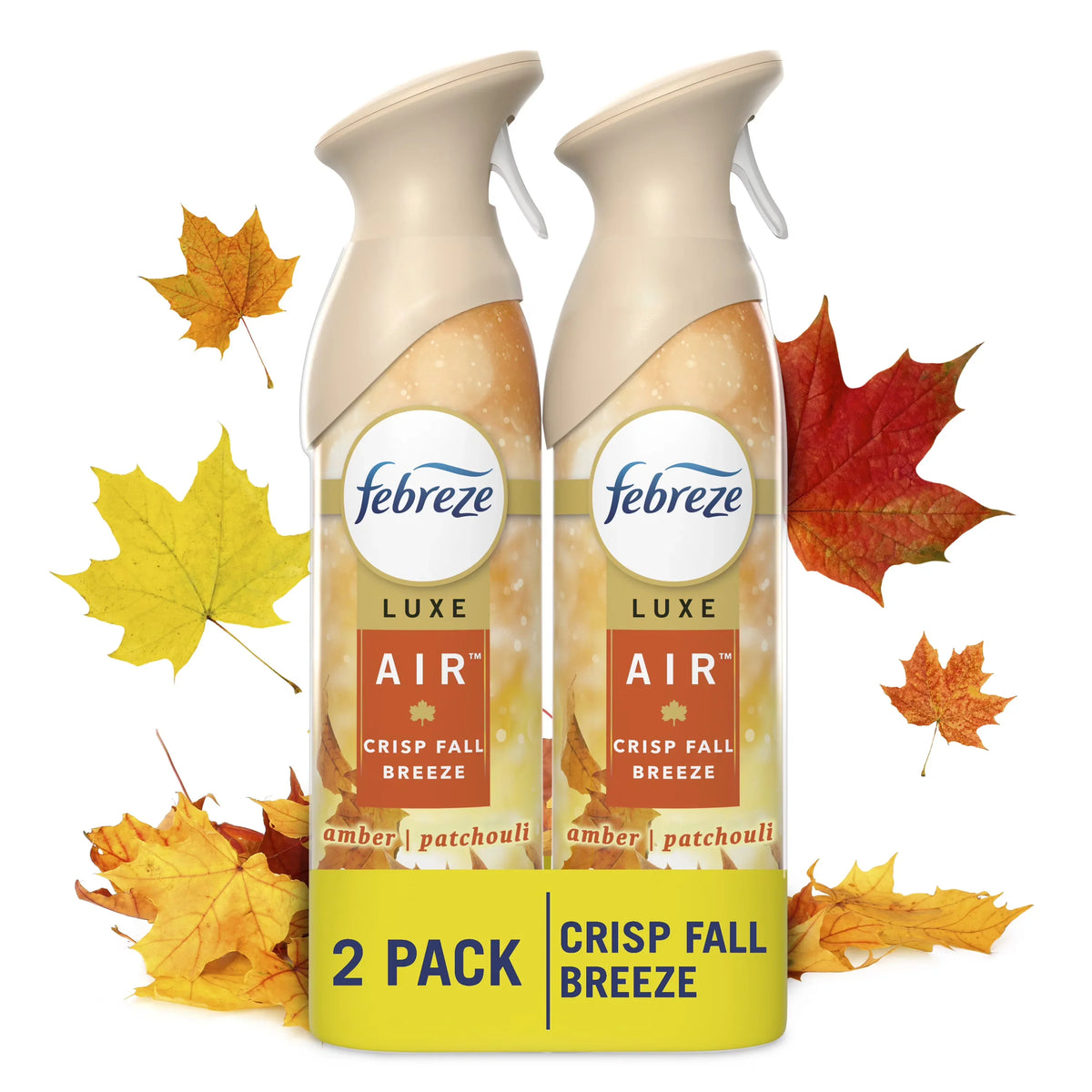 Febreze Air Freshener Spray, Odor-Fighting Room Spray, Crisp Fall Breeze Scent, 8.8oz, 2 Count