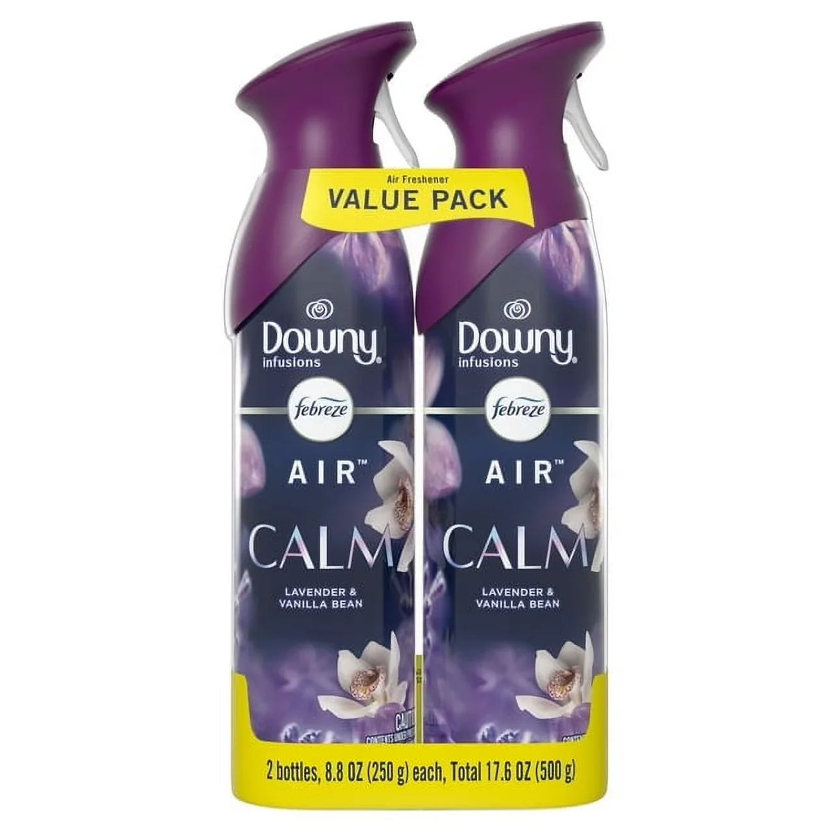 Febreze Air Freshener Spray, Odor-Fighting Room Spray, Downy Calm, 8.8oz, 2 Count (Pack of 1)