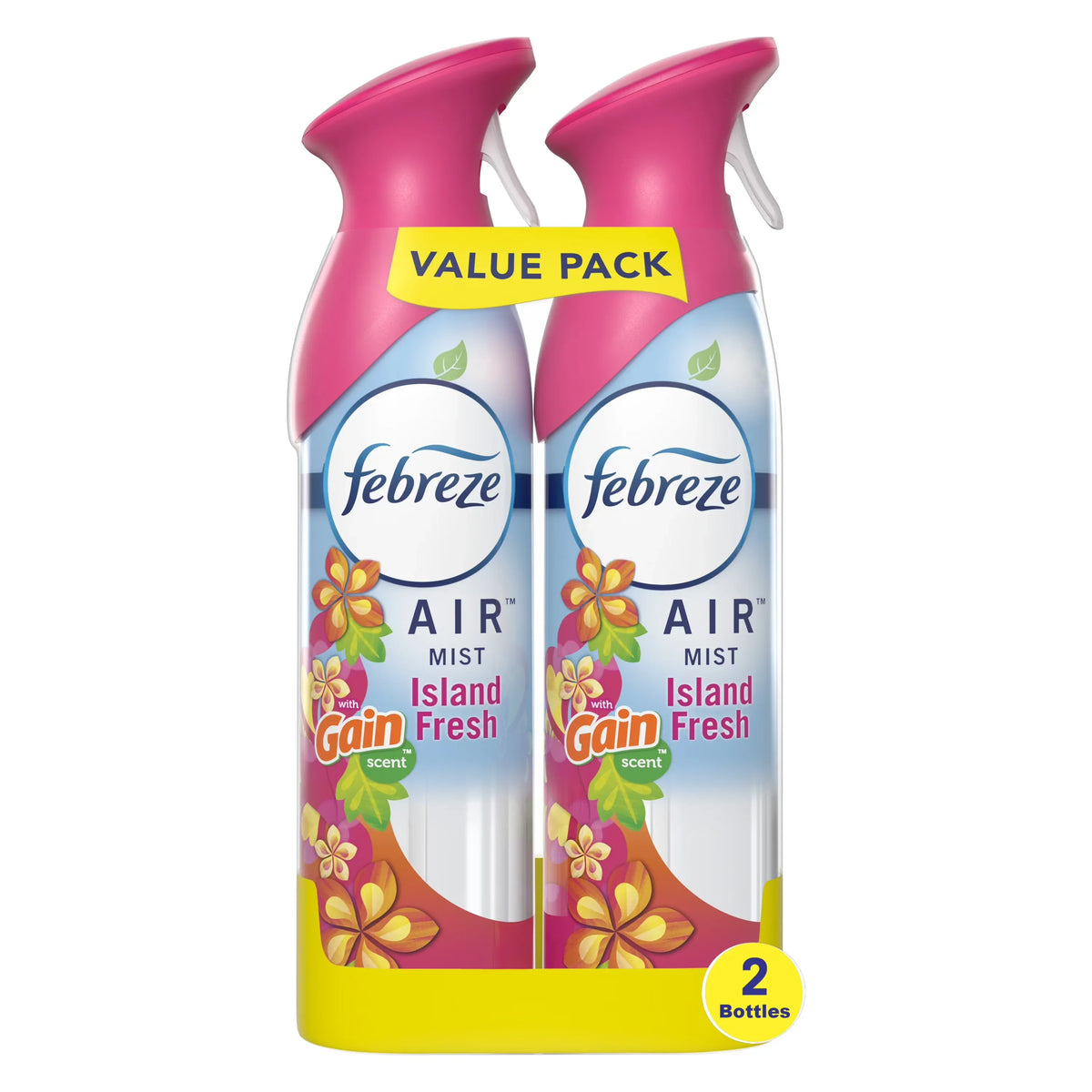 Febreze Air Freshener Spray, Odor-Fighting Room Spray, Gain Island Fresh, 8.8oz, 2 Count