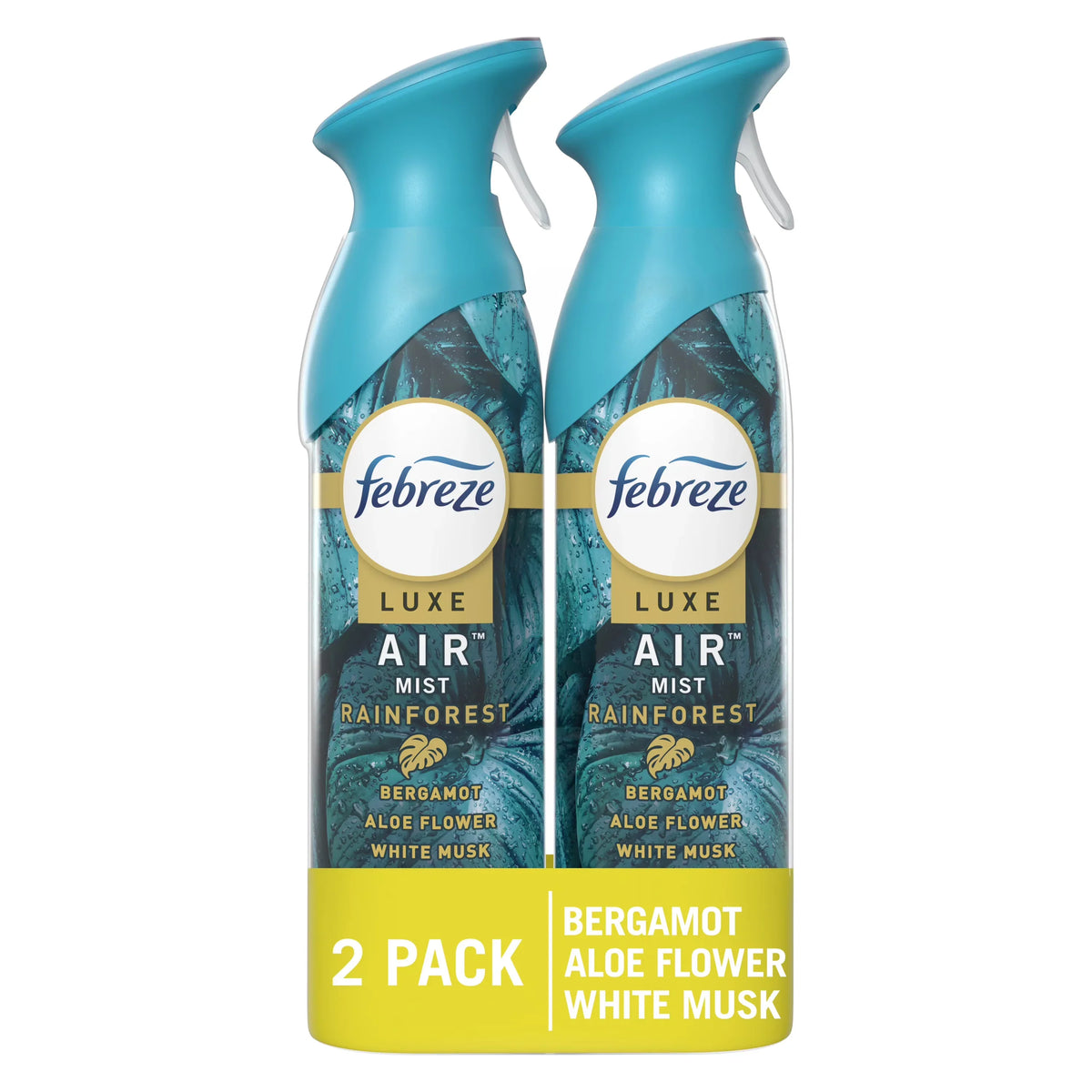 Febreze Air Freshener Spray, Odor-Fighting Room Spray, Rainforest, 8.8oz, 2 Count