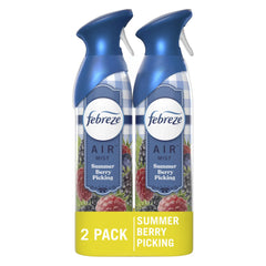 Febreze Air Freshener Spray, Odor-Fighting Room Spray, Sweet Watermelon Vine, 8.8oz, 2 Count