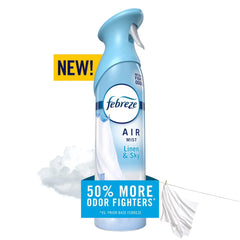 Febreze Air Mist Air Freshener Spray, Linen & Sky Scent, 8.1oz