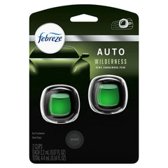 Febreze Auto Odor-Eliminating Car Freshener Vent Clip Lush, .07 oz, 2 Pack