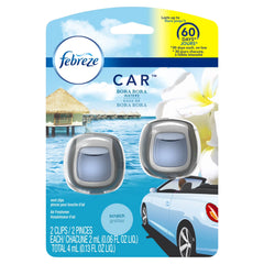 Febreze Car Air Freshener Vent Clip, Bora Bora Waters, 2 Count