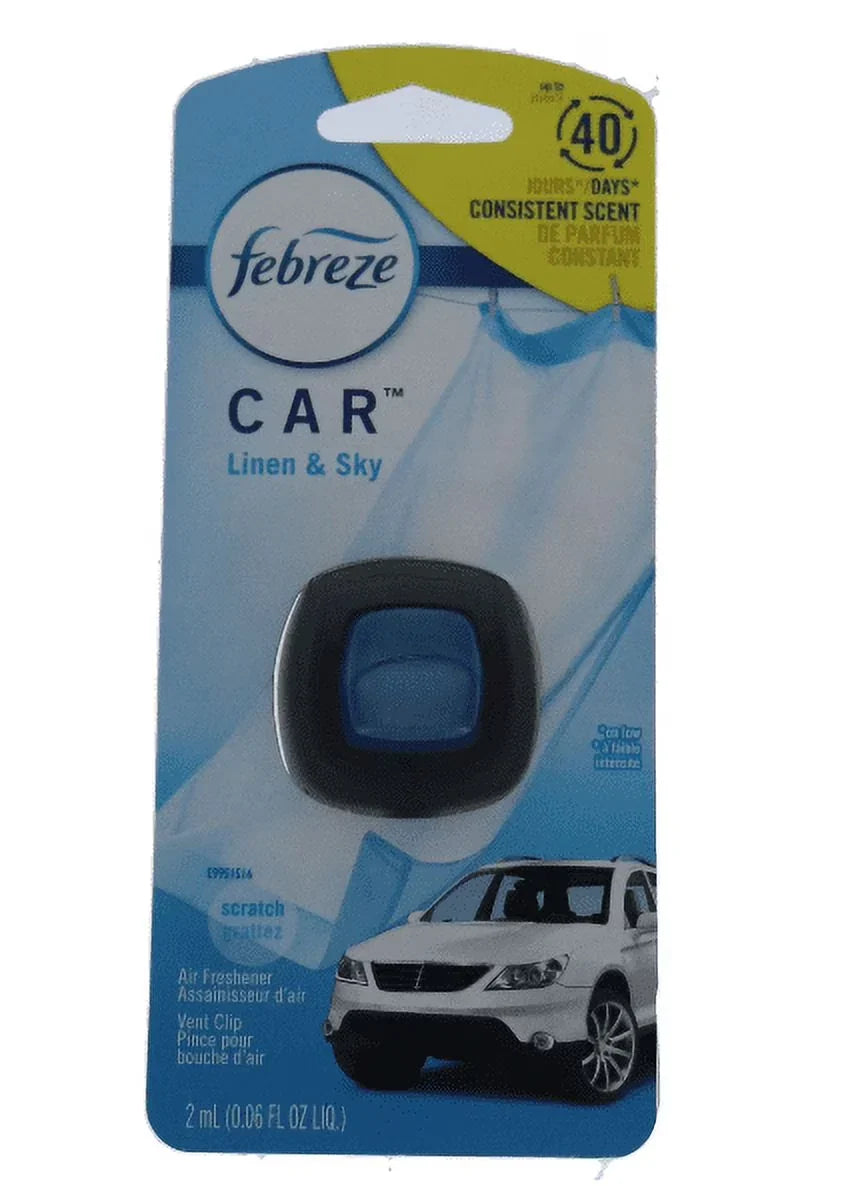Febreze Car Frshnr Vent 0.06 Oz Linen&Sky - 1 count only