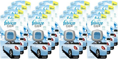 Febreze Car Vent Clips Air Freshener and Odor Eliminator, Linen and Sky -16 Pack