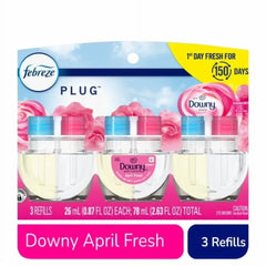 Febreze Downy April Fresh Odor-Eliminating Fade Defy PLUG Air Freshener Oil Refills - 0.87 oz - 2 pk