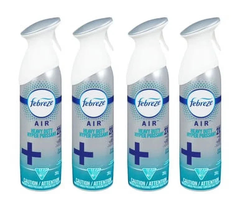 Febreze Heavy Duty Fabric Odor-Eliminating Air Freshener, 250g (4-Pack Case)