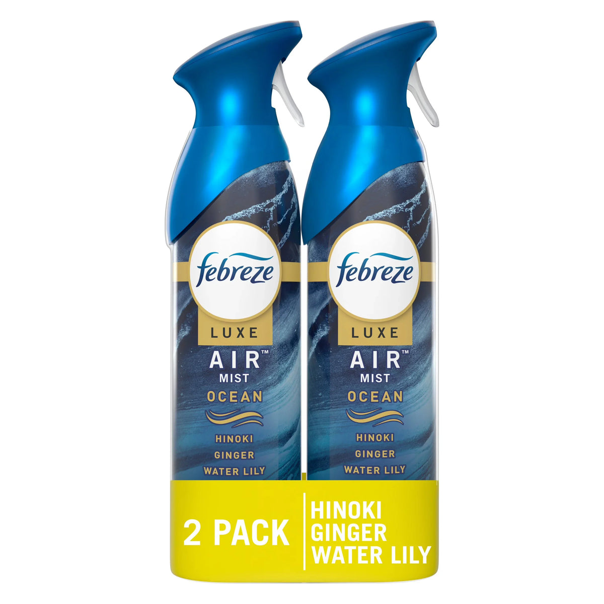 Febreze Luxe Air Freshener Odor-Fighting Room Spray - Ocean - 2 Count
