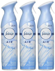 Febreze Odor-Eliminating Air Freshener Spray, Linen and Sky, 8.8 oz (Pack of 3)