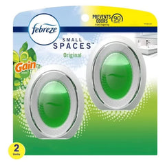 Febreze Odor-Eliminating Small Spaces Air Freshener, Gain Original Scent, 2 Count (Pack of 32)