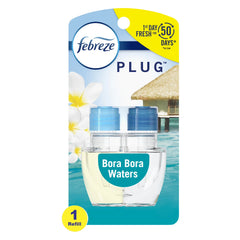 Febreze Plug Air Freshener Scented Oil Refill, Bora Bora Waters, 1 Count