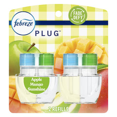 Febreze Air Freshener PLUG Refills, Apple Mango Sunrise, 1.75 fl oz
