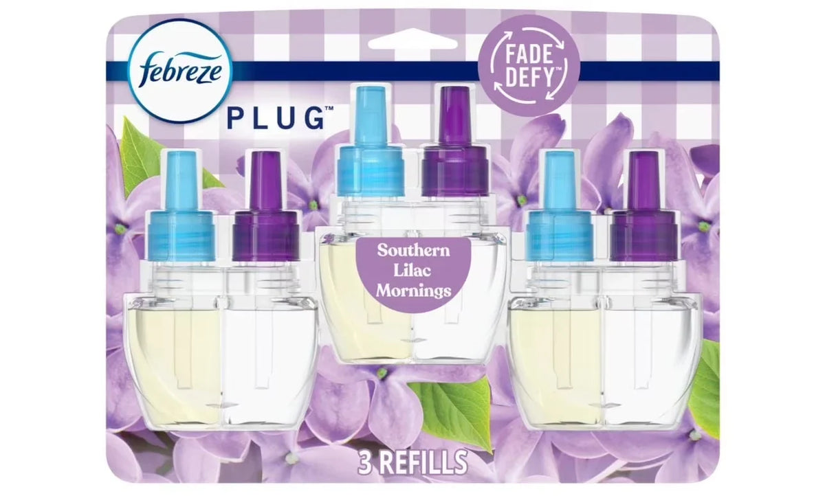 Febreze Plug In Air Freshener Odor-Fighting Scented Oil Refill - Southern Lilac Mornings
