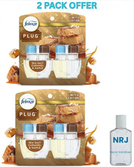 Febreze Plug Refill Odor-Fighting Air Freshener Sea Salt Caramel & Maple Scent, 3 Ct 0.87 fl oz Each