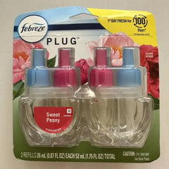 Febreze Plug Sweet Peony  Oil  2 Refills LIMITED EDITION