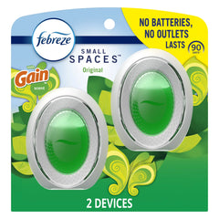 Febreze Small Spaces Air Freshener, Gain Original Scent, 2 Count