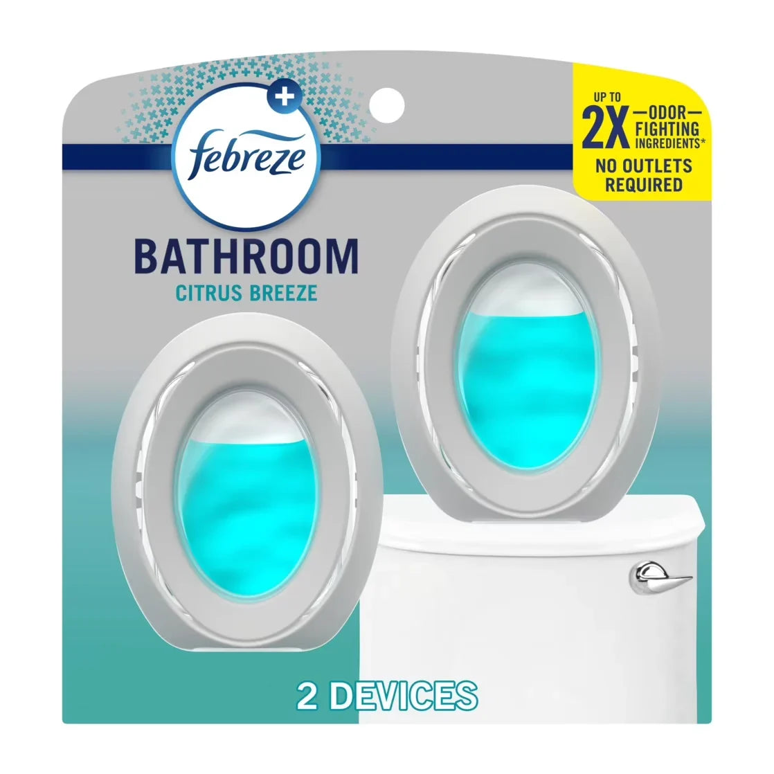 Febreze BATH Air Freshener, Odor-Fighting, Kitchen Odor Fighter Scent, 2 Count