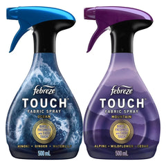 Febreze Touch Fabric Spray, Ocean & Mountain Scents, 16.9 oz, 2-Pack