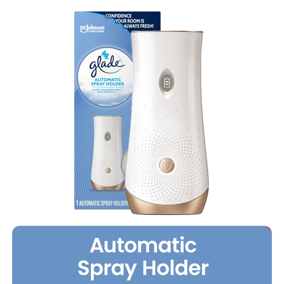 Glade Automatic Spray Holder, Battery-Operated Air Freshener Spray, 10.2 oz, 1 Count
