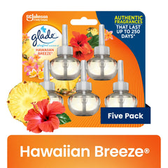 Glade PlugIns Scented Oil 10 Refills, Air Freshener, Hawaiian Breeze®, 10 x 0.67 oz