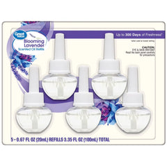 Great Value Blooming Lavender Plug-In Air Freshener Refills, 5 Count, Up to 300 Days of Freshness