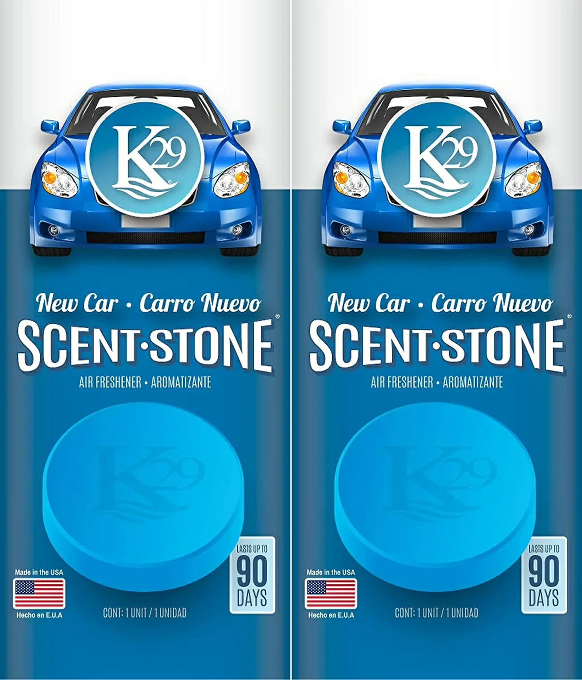 K29 New Car Stone Air freshener, Environmentally Safe and Long-lasting Fragrance, 2 Packs