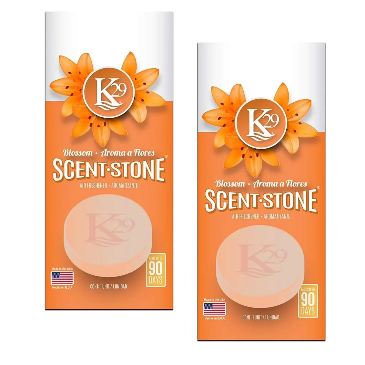 K29 Stone Air Freshener, Environmentally Safe and Long-lasting Fragrance (Blossom), 2 Packs