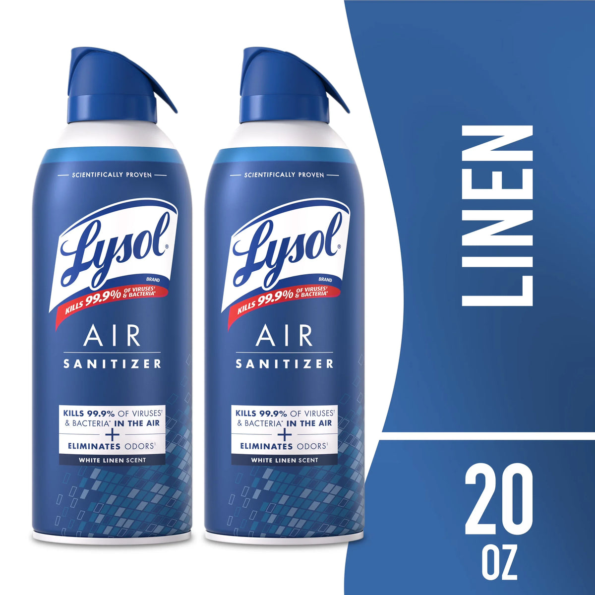 Lysol Air Sanitizer Spray - White Linen Scent, 10 oz (pack of 2)
