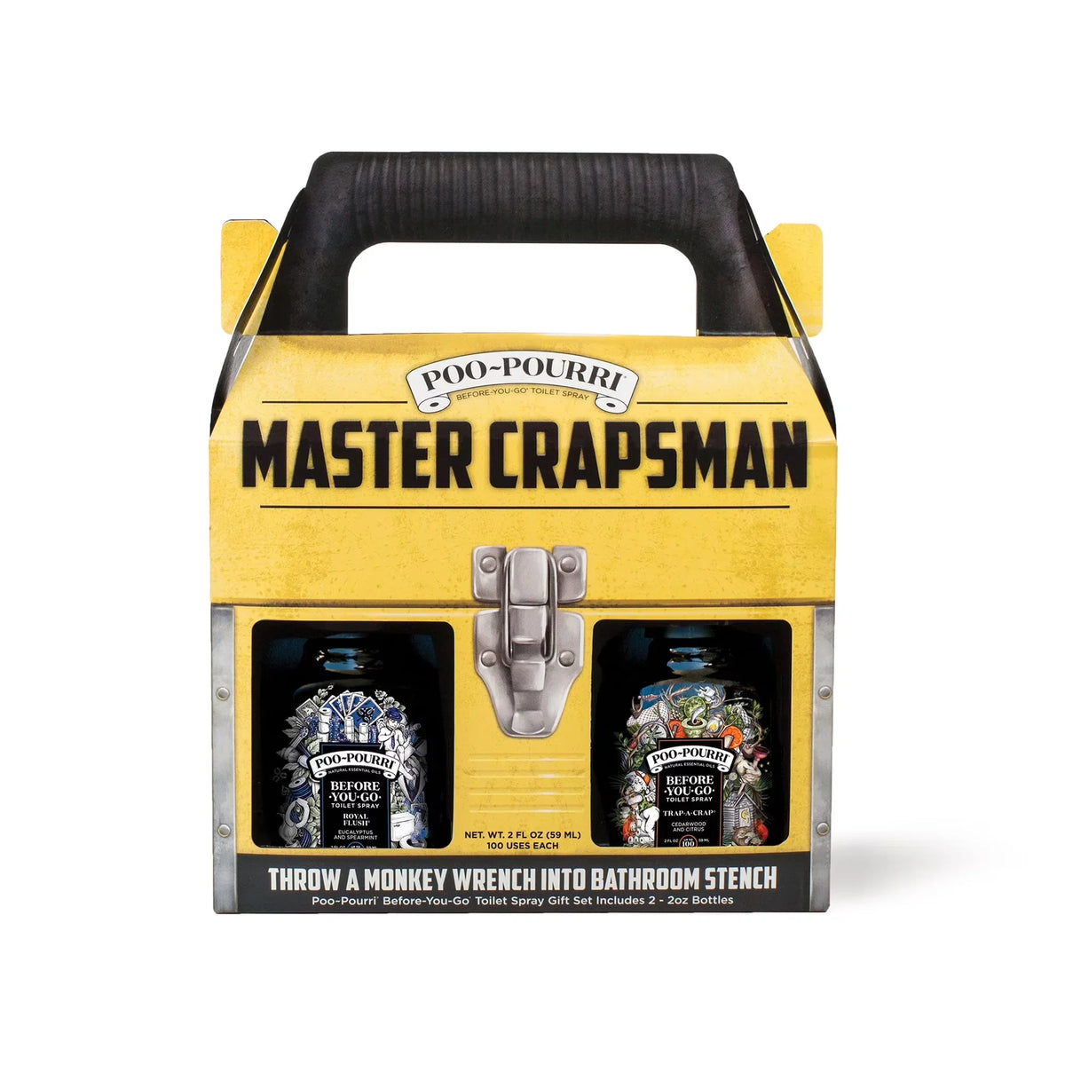 Poo-Pourri Toilet Spray, Master Crapsman Gift Set, Includes 2- 2oz Bottles
